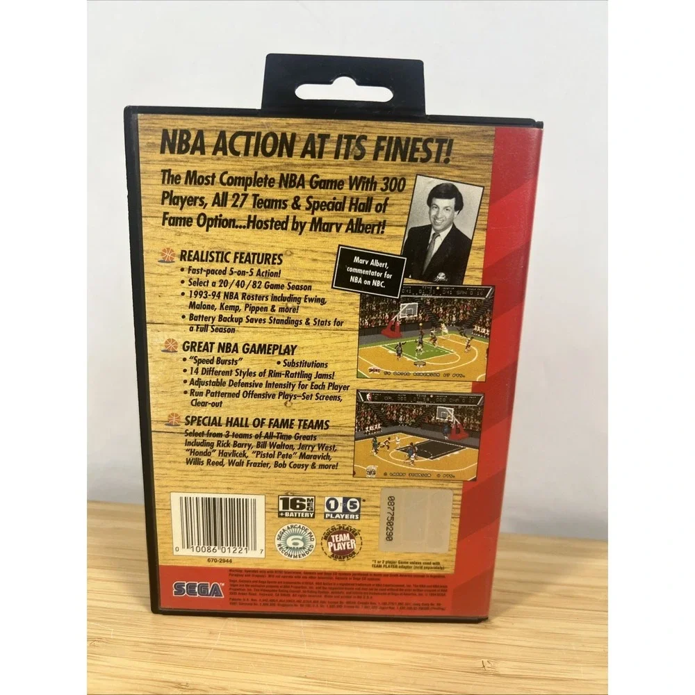 SEGA NBA Action '94 Sega Genesis Basketball Sports Game CIB tested